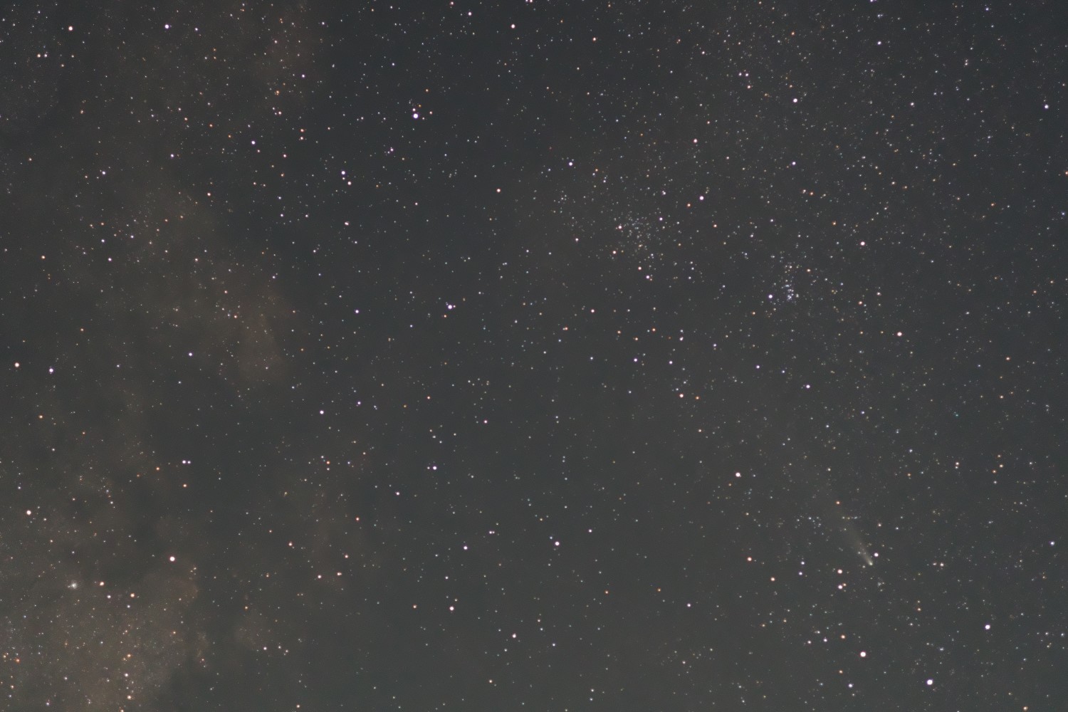 天の川と紫金山・アトラス彗星2